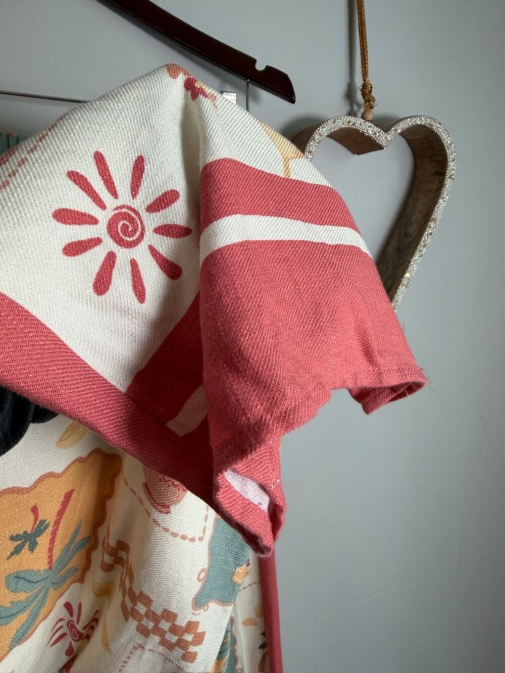 Sienna Sky Boho Wide Leg Pants Tropical Print Palazzo Elastic Waist Beach LARGE - Picture 5 of 9